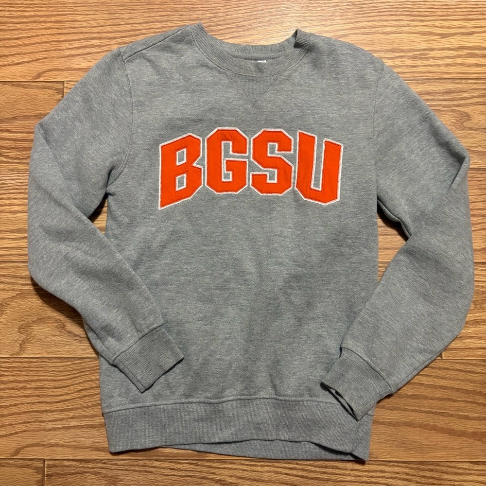 NCAA BGSU Bowling Green State University Falcons Pullover Crewneck Sweatshirt XS